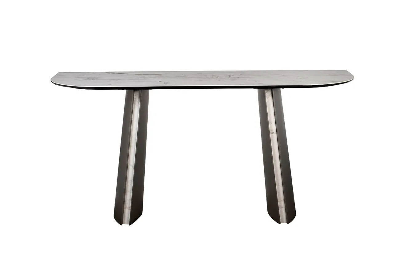 160KD-60062 Консоль, керамика Johannesburg белая 160*50*75см